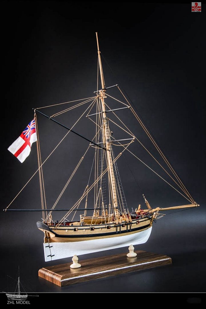 H.M.S CUTTER LADY NELSON Scale 1/64 L 20.8" Wood ship model kit